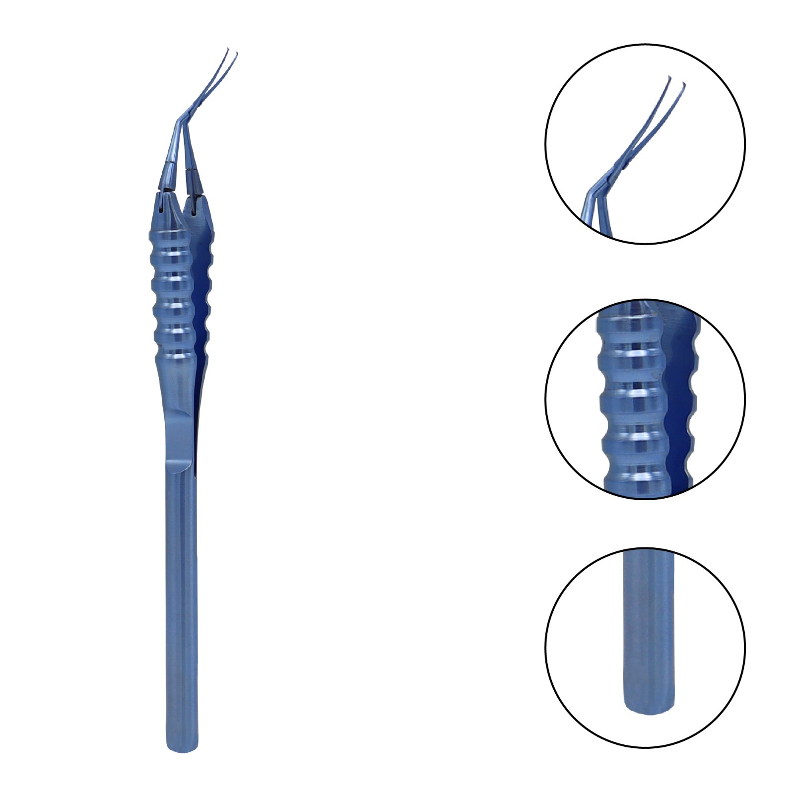 Inamura Capsulorhexis Forceps Cross Action 12 cm Titanium Ophthalmic Instruments