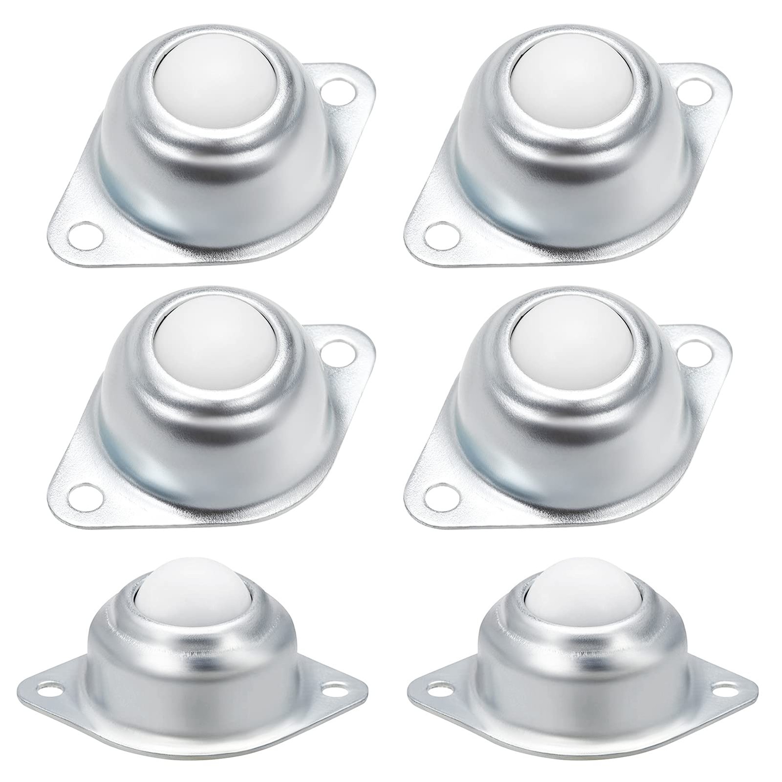 6PCS 5/8 Inch Nylon Ball Transfer Bearings 360 Degree Conveyor Rollers