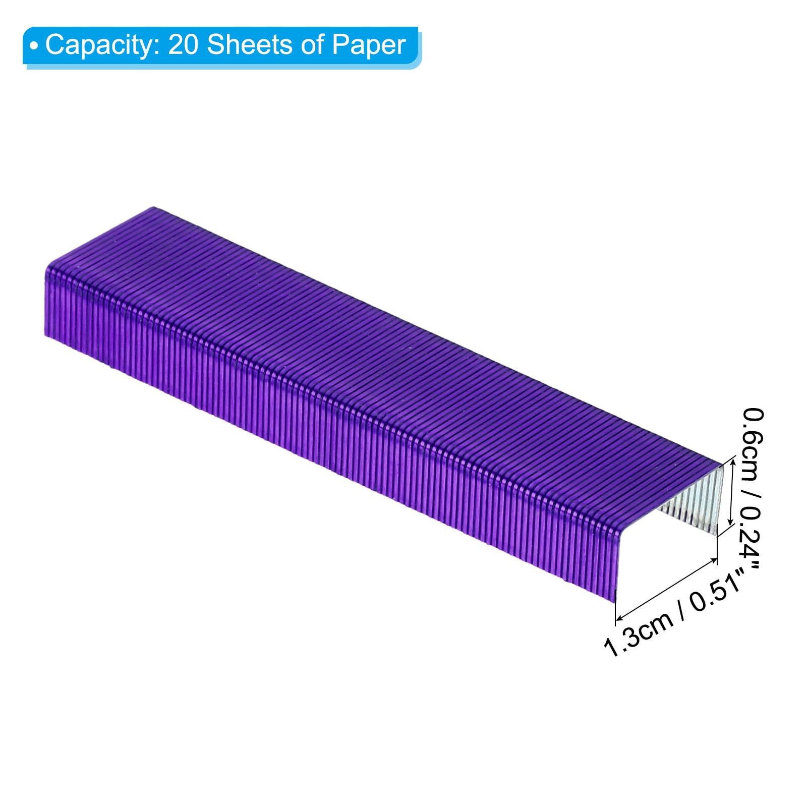 PATIKIL Staples for Stapler, 4 Pack(1000Pcs Per Pack) 26/6, Purple