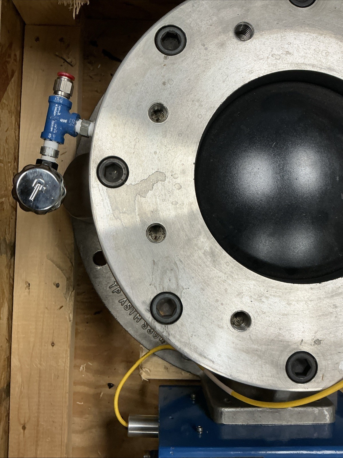 Macawber 10in Pneumatic Dome Valve w/ Mecair ACT500R Actuator ANSI 150 W-400S