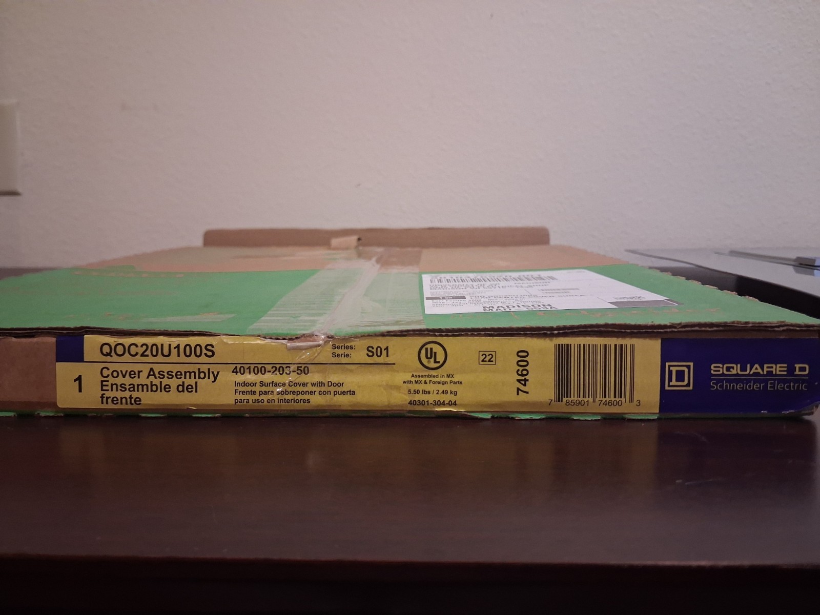 Schneider Electric Square D QOC20U100S Cover Assembly