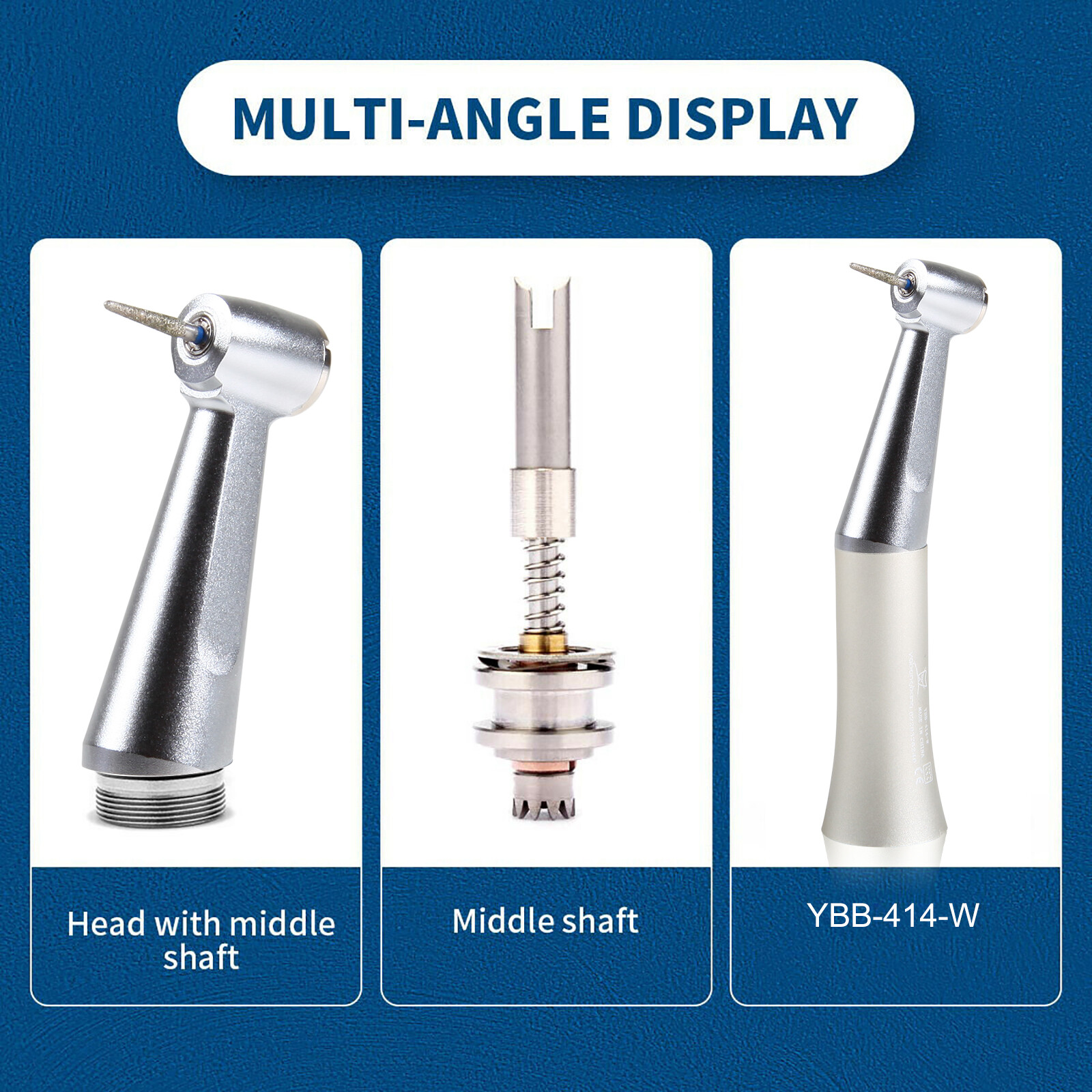 Slow Speed Contra Angle Handpiece fit Diamond Burs Drill FG 1.6mm Dental