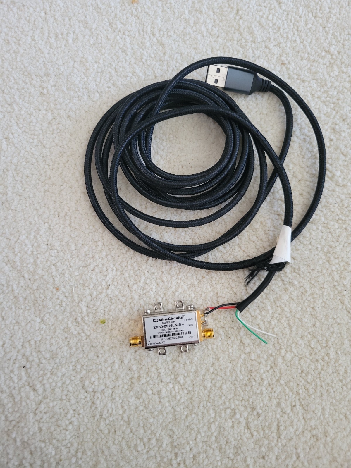 Mini-Circuits 824-960 MHZ +18dB Low Noise Amplifier ZX60-0916LN-S+ 5V