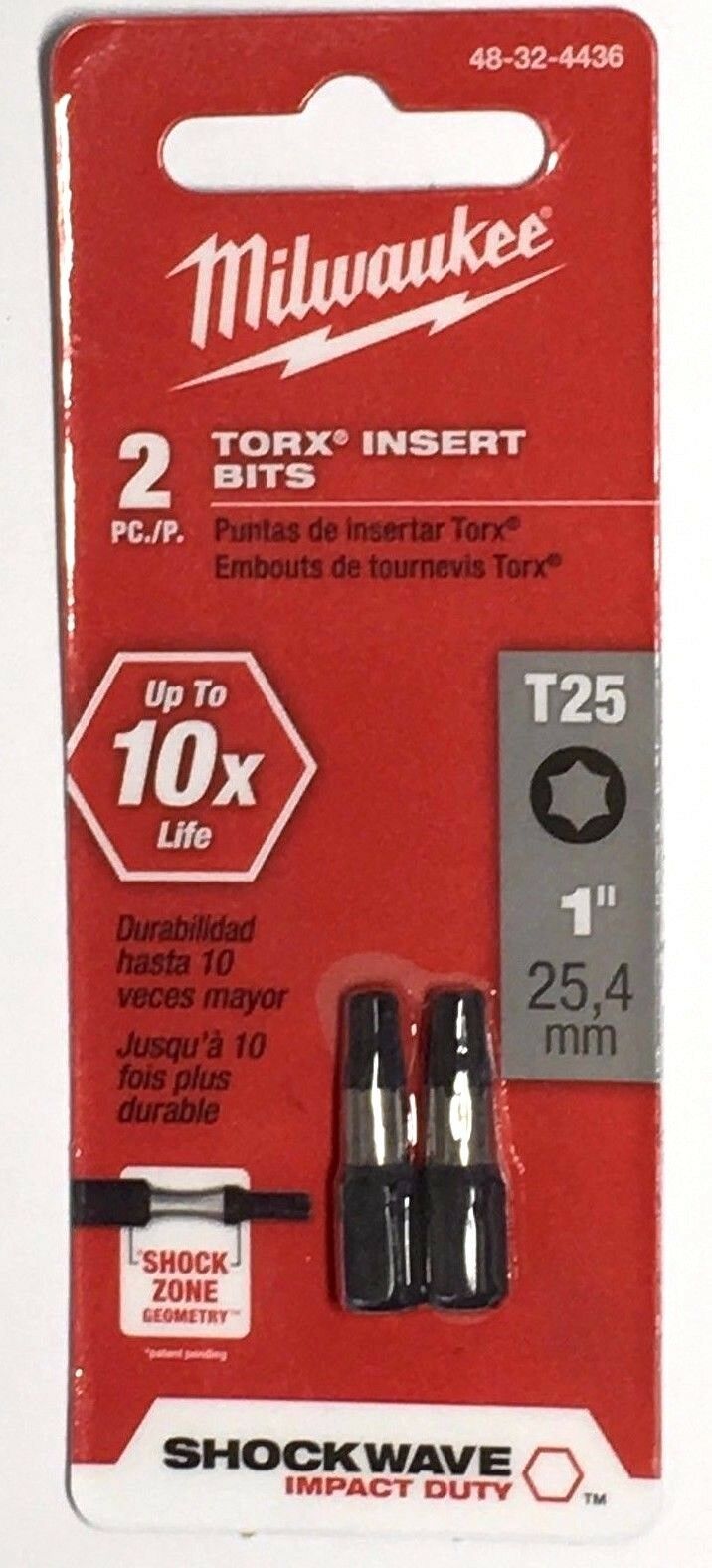 Milwaukee SHOCKWAVE 1 in.Insert Bit (5 Pk) SIZE T30 TORX