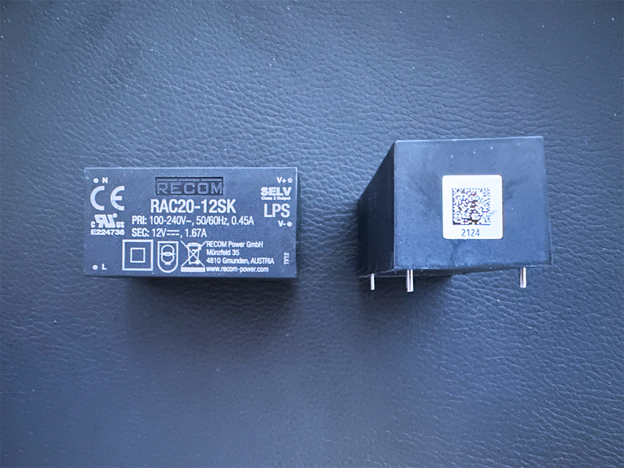 RAC20-12SK RECOM Power AC DC Converter 20W 12V Power Supply Module