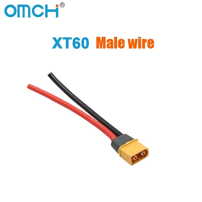 1 Pair Of XT60 Battery Male Female Connector Plug With Silicon 12 AWG Wire Cable