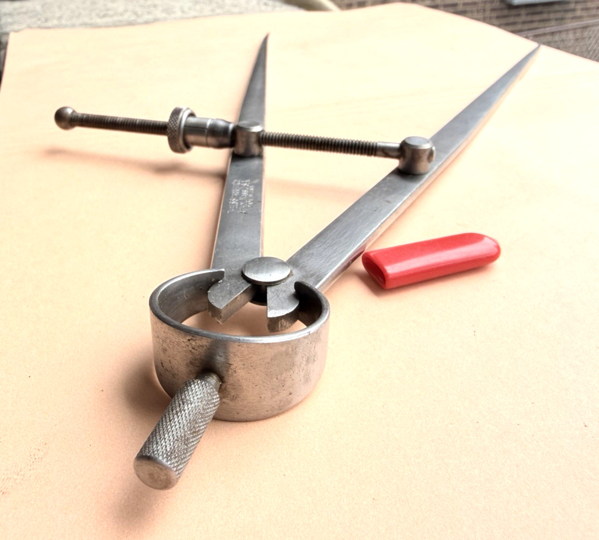 STARRETT No. 83B-12 Spring-Type Dividers W/Flat Legs; 12.0” Size & Capacity.USA