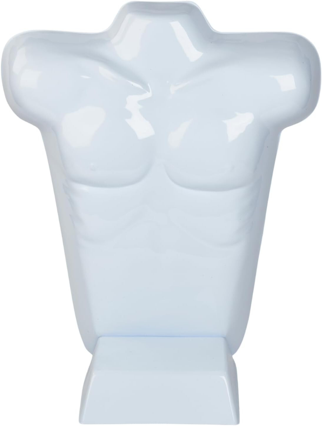 4 Molded Man’s Shirt T Form Countertop Fits S-L Male Mannequin White Hollow Back