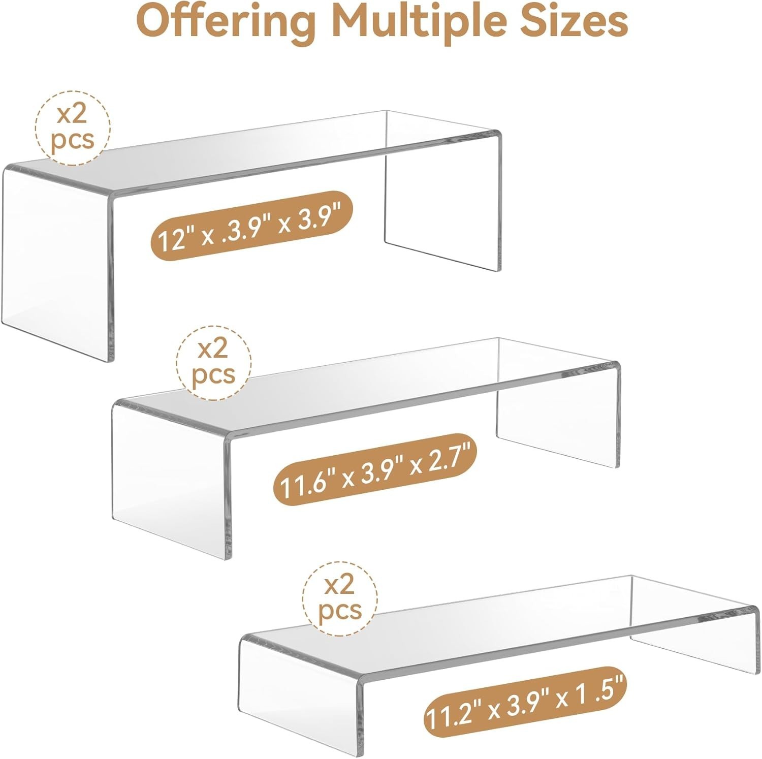 Easy Maintenance Acrylic Display Stands, No Assembly Required for Convenience