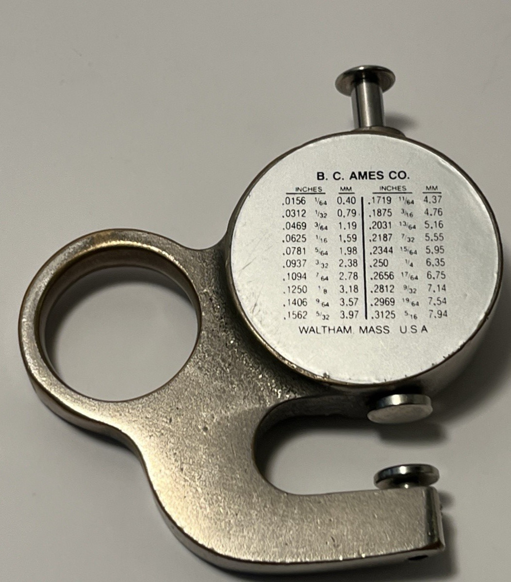 AMES 516P Pocket Thickness Gauge Made in Waltham Mass USA