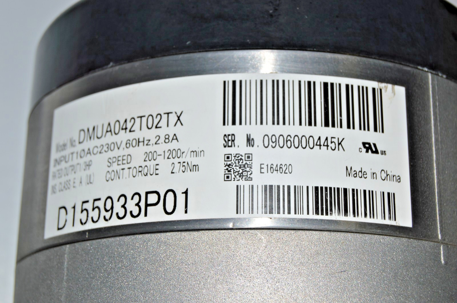 TRANE® DMUA042 T02TX 1/3 HP 200-1200 RPM 230V 60HZ 2.8A D155933P01 Fan Motor NEW