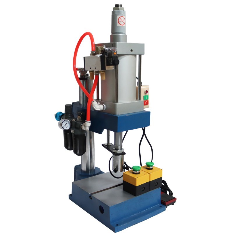 1763Lbs/800kg Pneumatic Punch Machine Punch Press 110V 3.9-1.9in Double Button