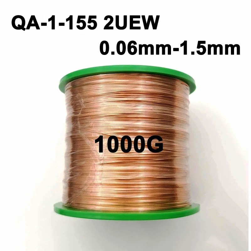 QA-1 2UEW Enameled Copper Magnet Wire 1kg 0.06-1.5mm Coil Winding Reel DIY Use