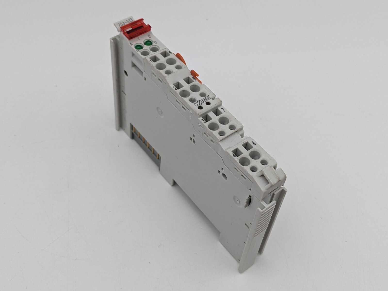 Wago 753-513 Din Rail Mount 2-Channel 2.0 AMP 250V AC Relay Output Module Used
