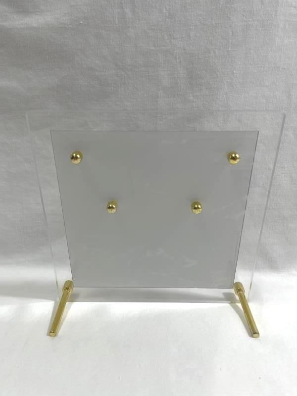 Plastic & Brass Changeable Desk Calendar – Motivational Office Decor