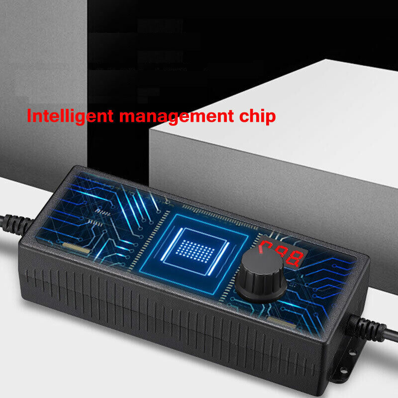 9V-24V 5A 120W Adjustable Voltage Power Supply Adapter Transformer with 15 Plugs