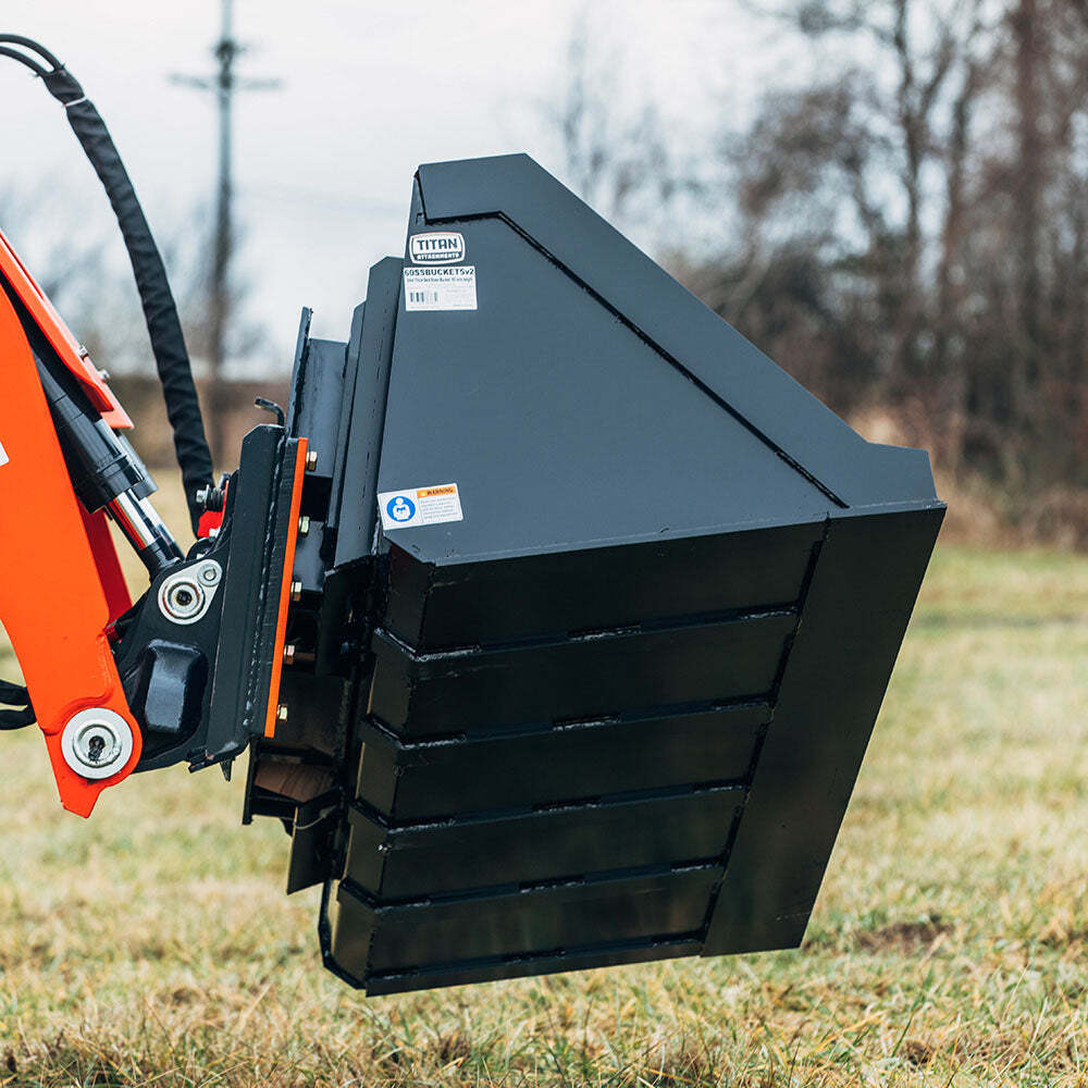 Titan Attachments Hydraulic Tilt Mount Plate for Skid Steers, 25 Degree Tilt