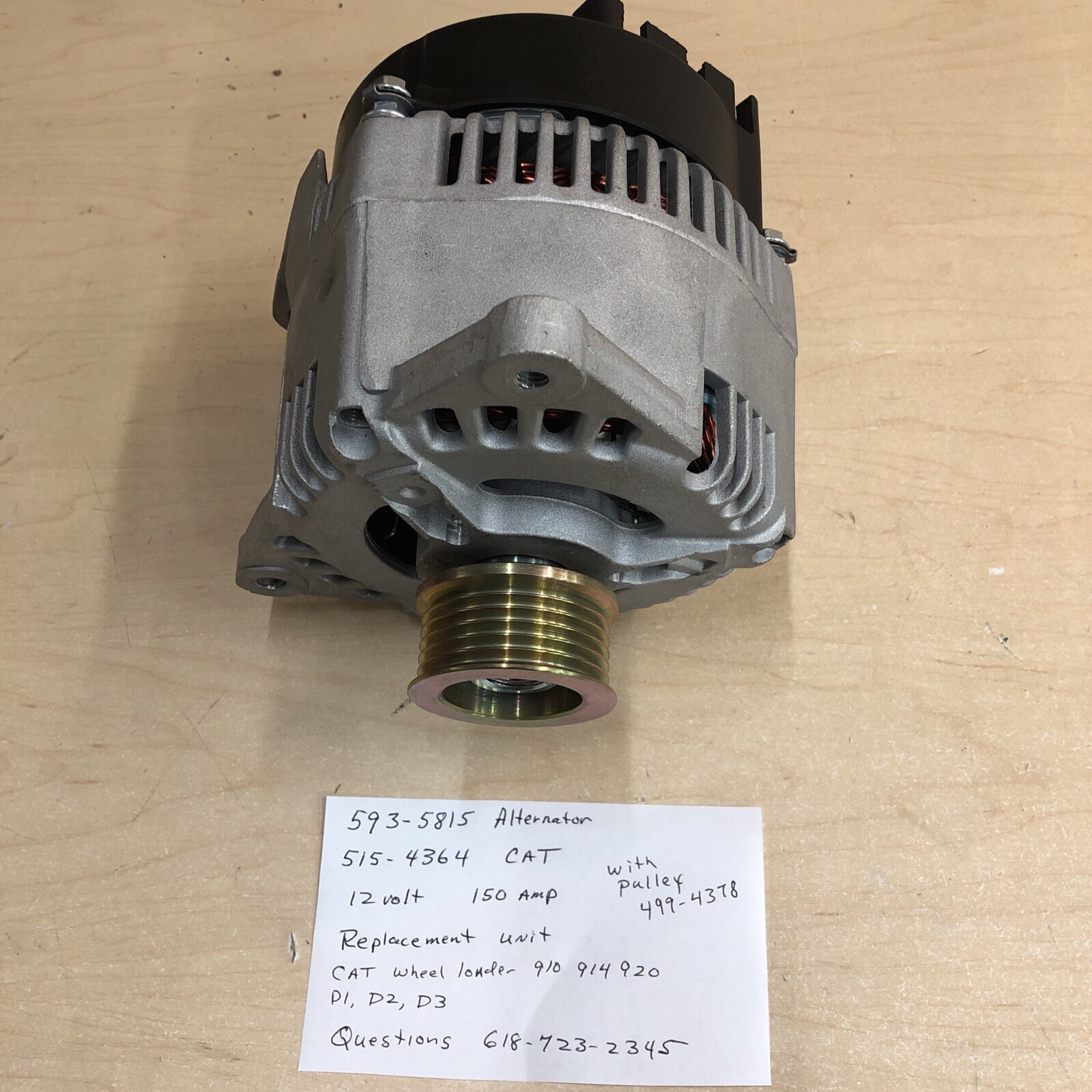 cat 920 loader alternator 593-5815