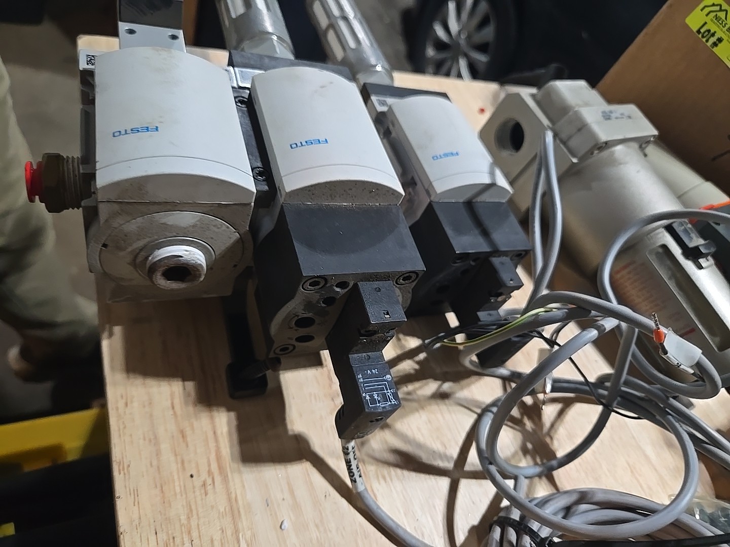 FESTO MS6N-SV-1/2-C-10V24-S ( Two Of These), MS6N-FRM-1/2-M12, PEV-1/4-B-M12
