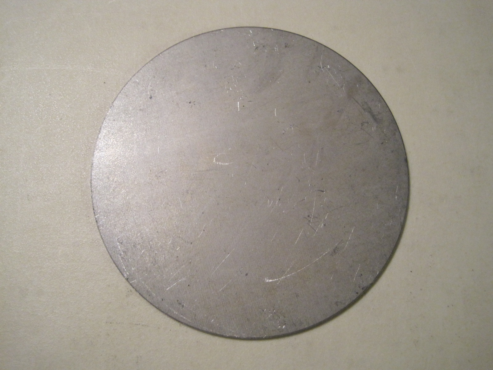 1/8″ Steel Plate, Disc Shaped, 4″ Diameter, .125 A36 Steel, Round, Circle