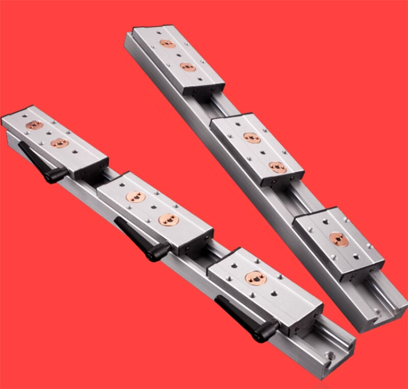 Built-In Dual-Axis Linear Rail Guide and Lock Sliders SGB10-SGB35 3/4/5 Wheel