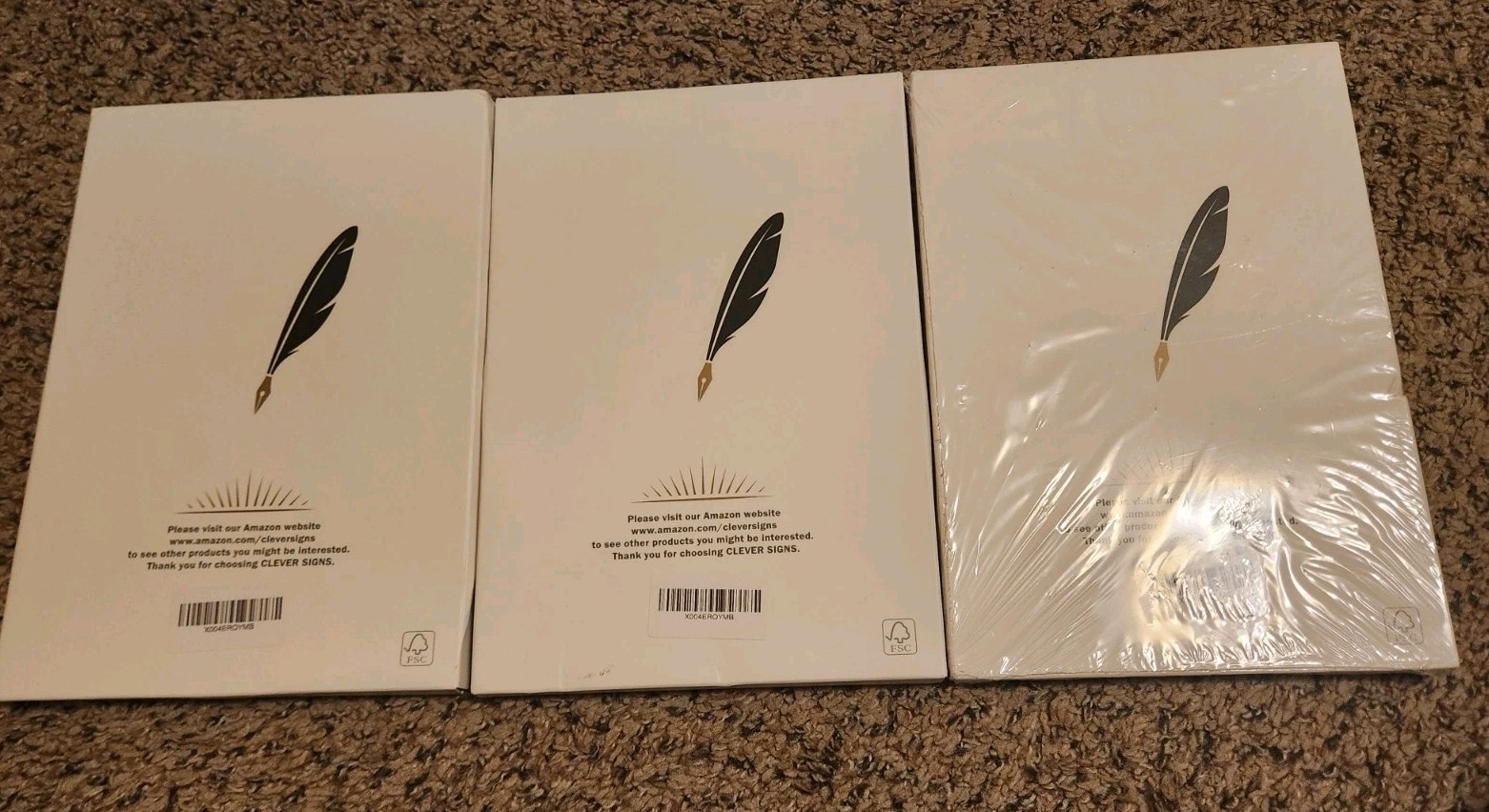 Lot Of 3 Clever Signs Habit Tracking Notebooks Motivation Habits Goals 12 Months