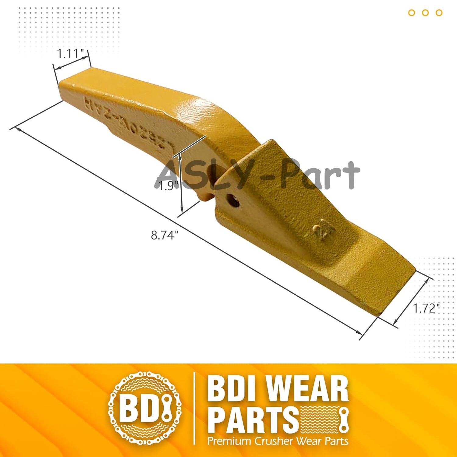 Weld-on Flush Mount L2520N-2AH Bucket Shanks 2A Bucket Teeth with Pins 5 Set