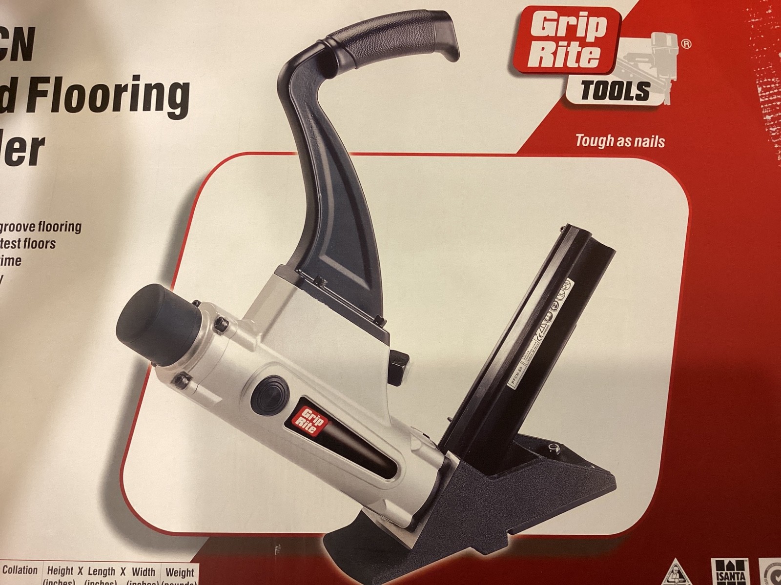 Grip Rite GR200LCN Hardwood Flooring Cleat Nailer ( Lite Useage) & 900 nails