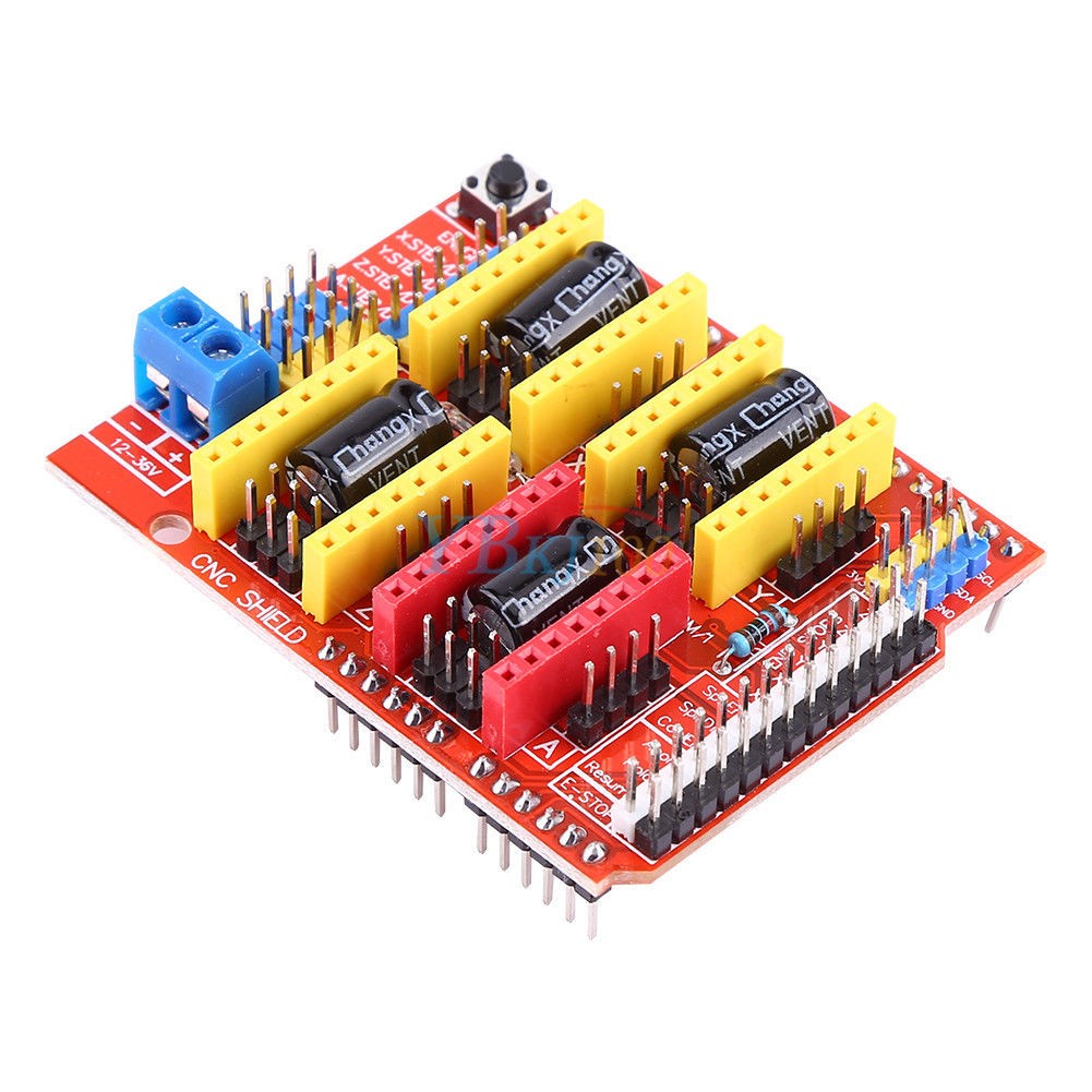 CNC Shield V3 4-Axis + A4988 Stepper Drivers for Arduino UNO MEGA GRBL 3D Prntrs
