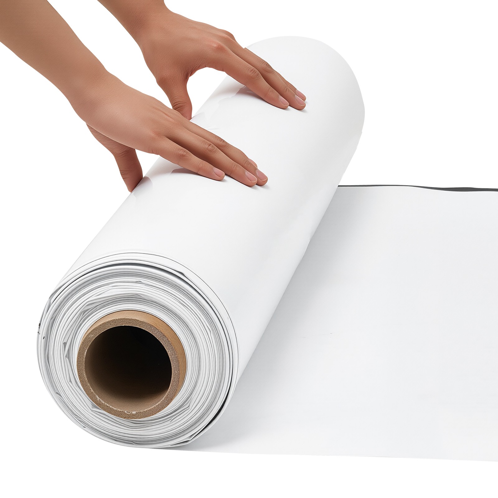 VEVOR 12 Mil Plastic Sheeting Roll 10×50 ft Heavy Duty Polyethylene Black/White