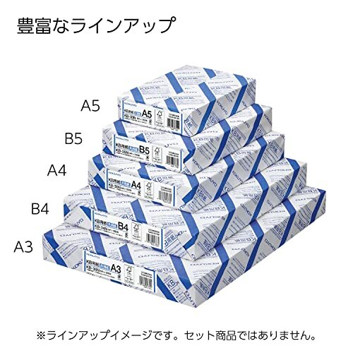 Kokuyo A5 KB Paper, 500 Sheets, 64gsm, 80 Bright Assorted Sizes , Styles