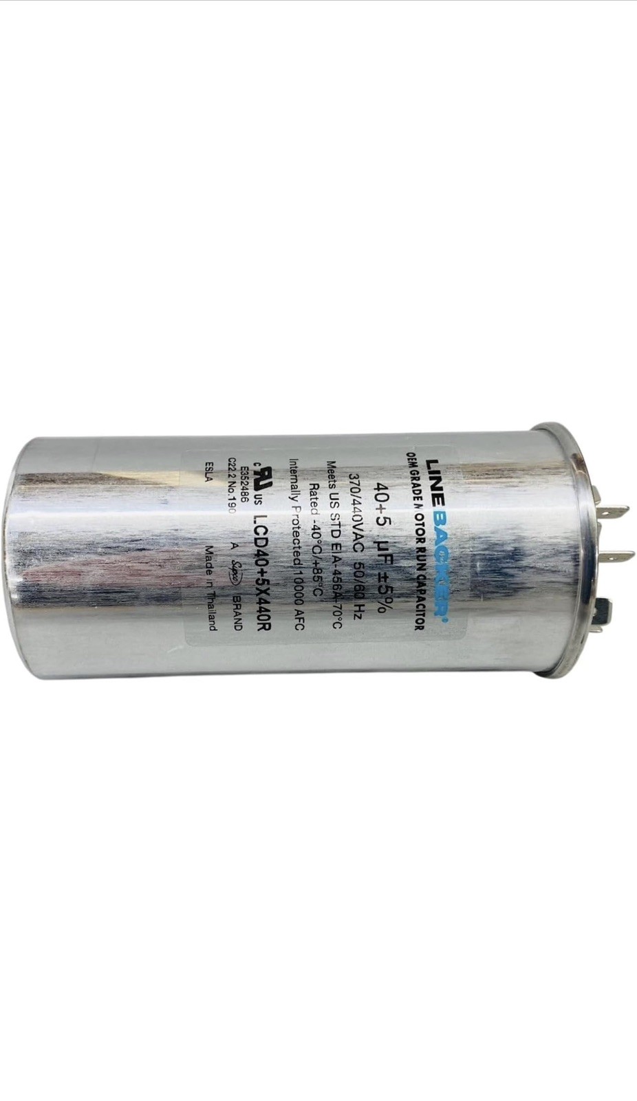 Air Conditioning HVAC Round Dual Motor Run Capacitor 40 + 5 MFD 440 Volt