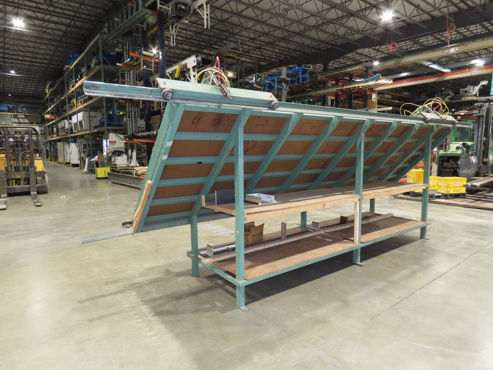 5’x 16′ Face Frame Assembly Table Pneumatic Dual Clamp Steel Frame