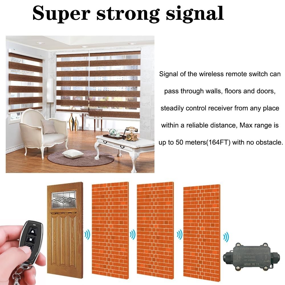 Waterproof DC12V/48V/8A Forward Reverse Remote Switch Linear Actuator Motor