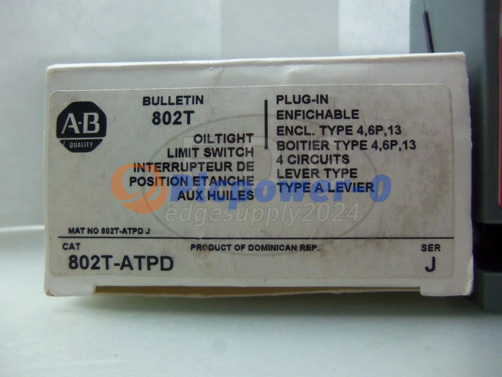 NEW Allen Bradley 802T-ATPD Metal Plug-In Oiltight Limit Switch Lever Type