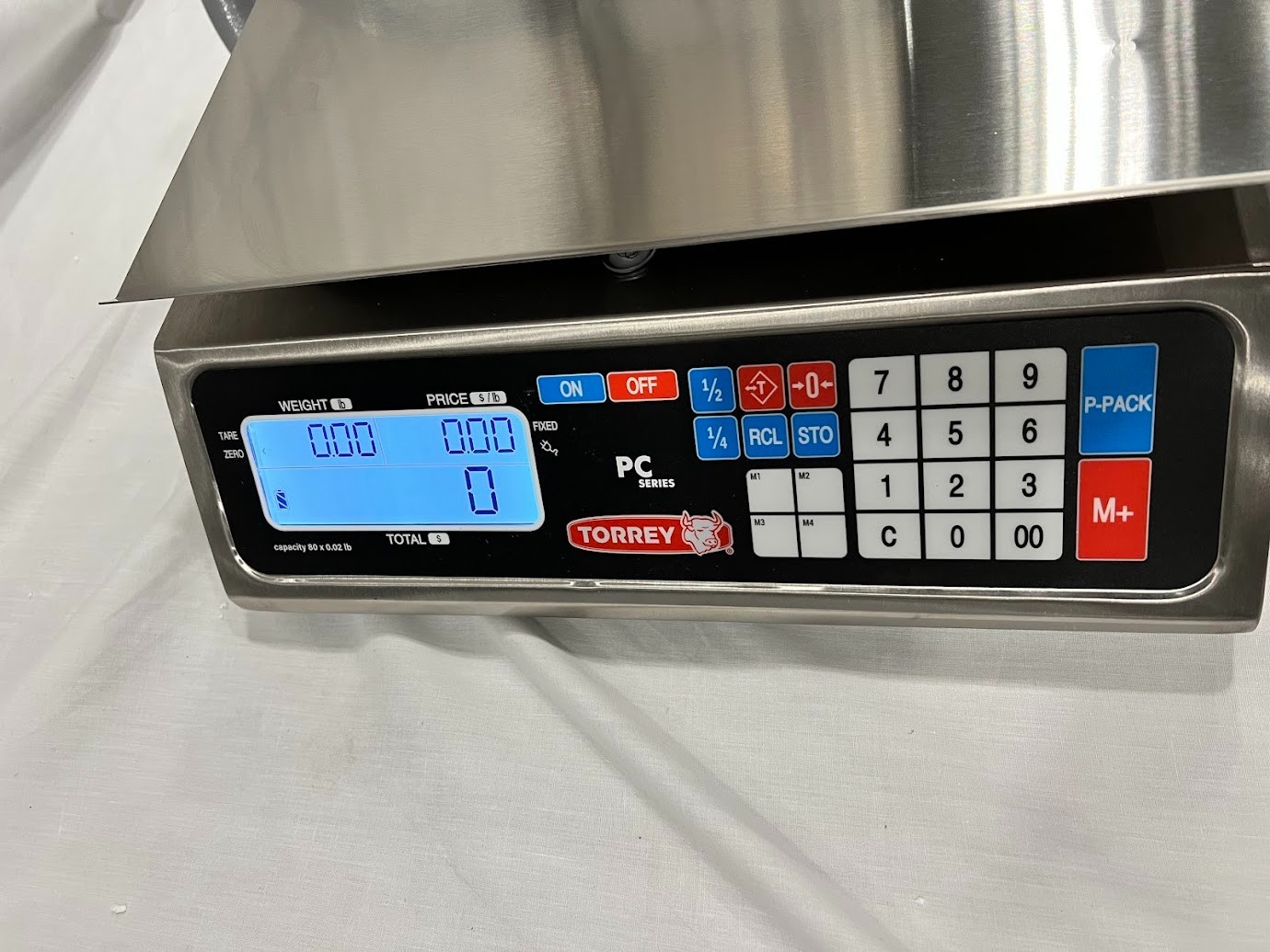 Tor Rey PC-80LT 80 lb. Digital Price Computing Scale with Tower, Legal for Trade