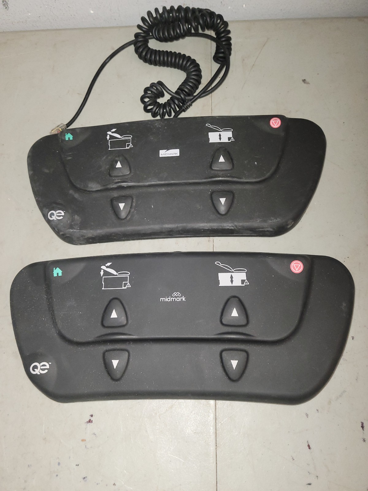 Lot Of 2 Midmark EXAM,Wireless Foot Control, One Wireless & 1 Wired