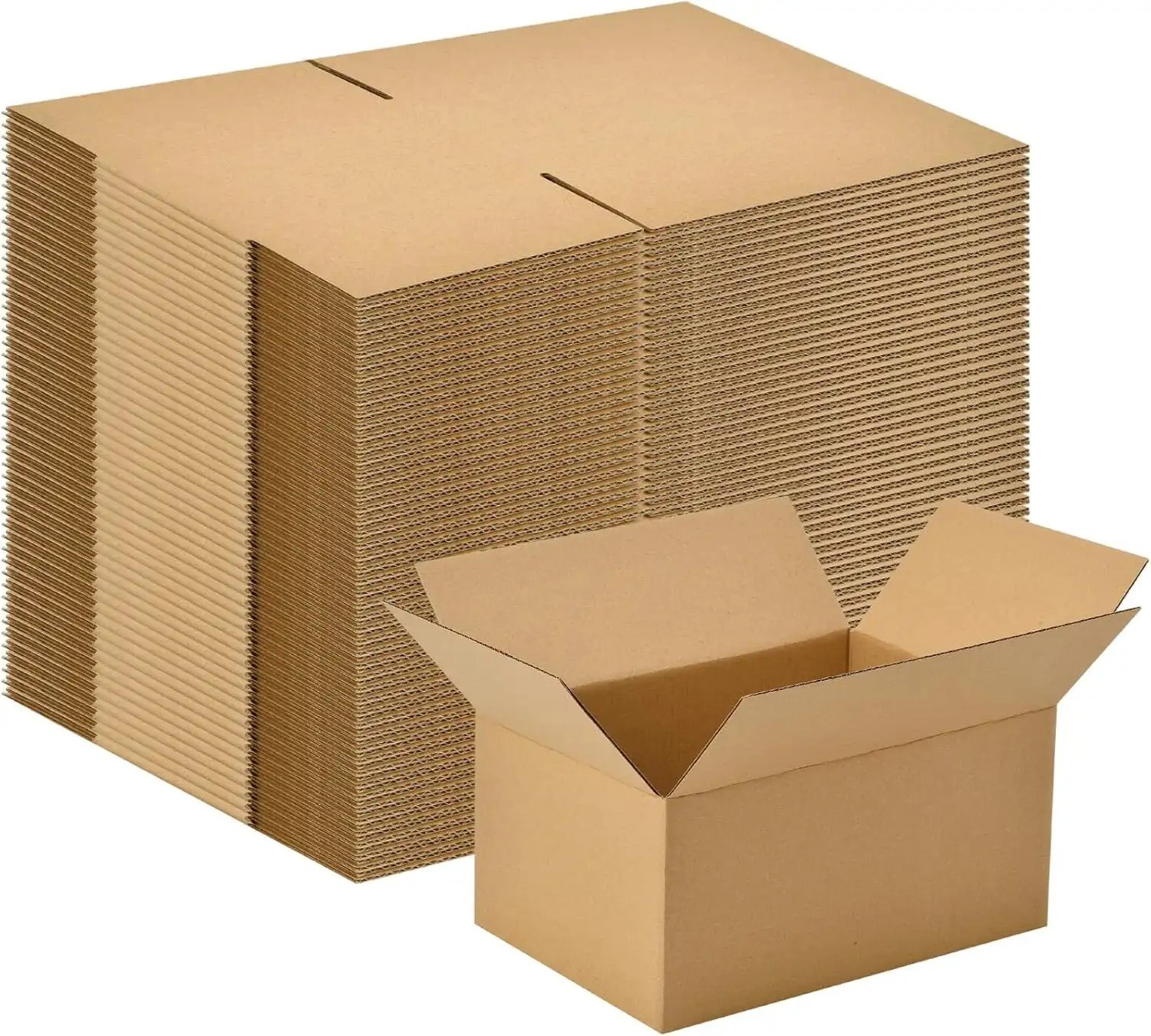 100 Pack Corrugated Shipping Boxes Bulk Mailing Box 8x6x4 6x4x4 4x4x4 Cardboard