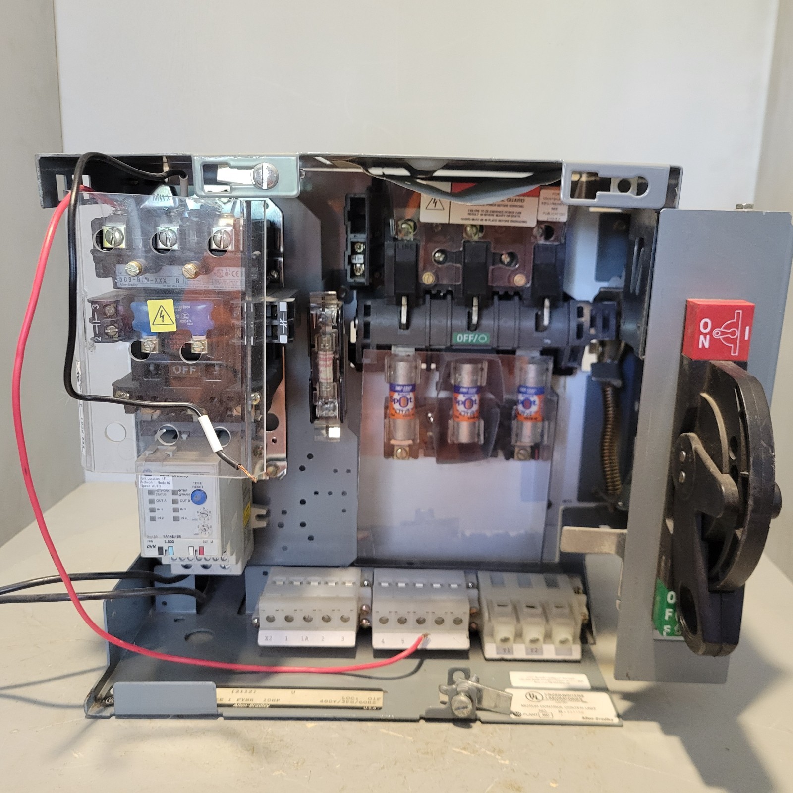 Allen Bradley Motor Control Unit, 480V, 10HP, 3PH, R-651160, YULDXCD78/3AD