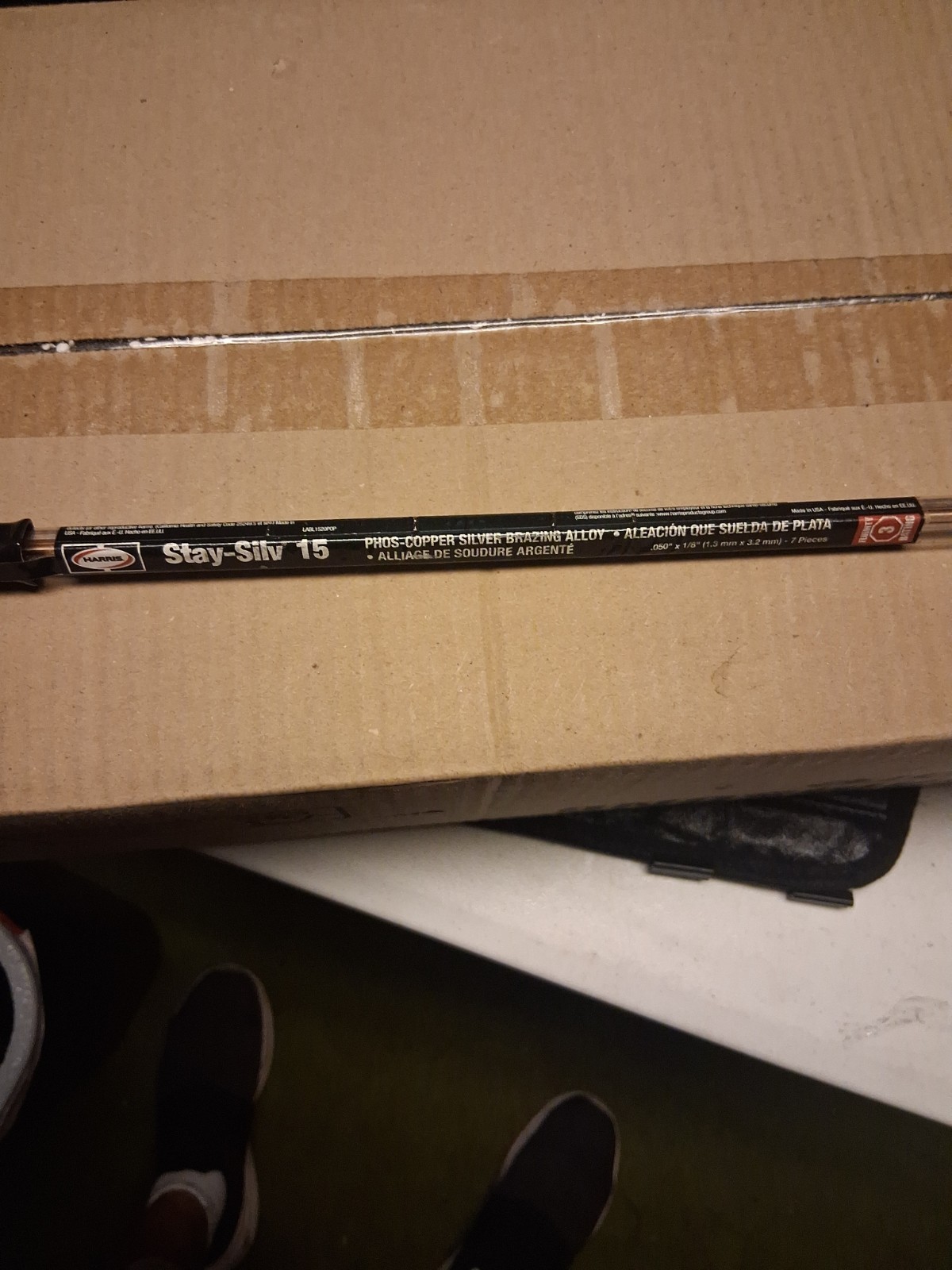 Harris 1520FMPOP Stay-Silv Flat Brazing Alloy Rod 7 Rods