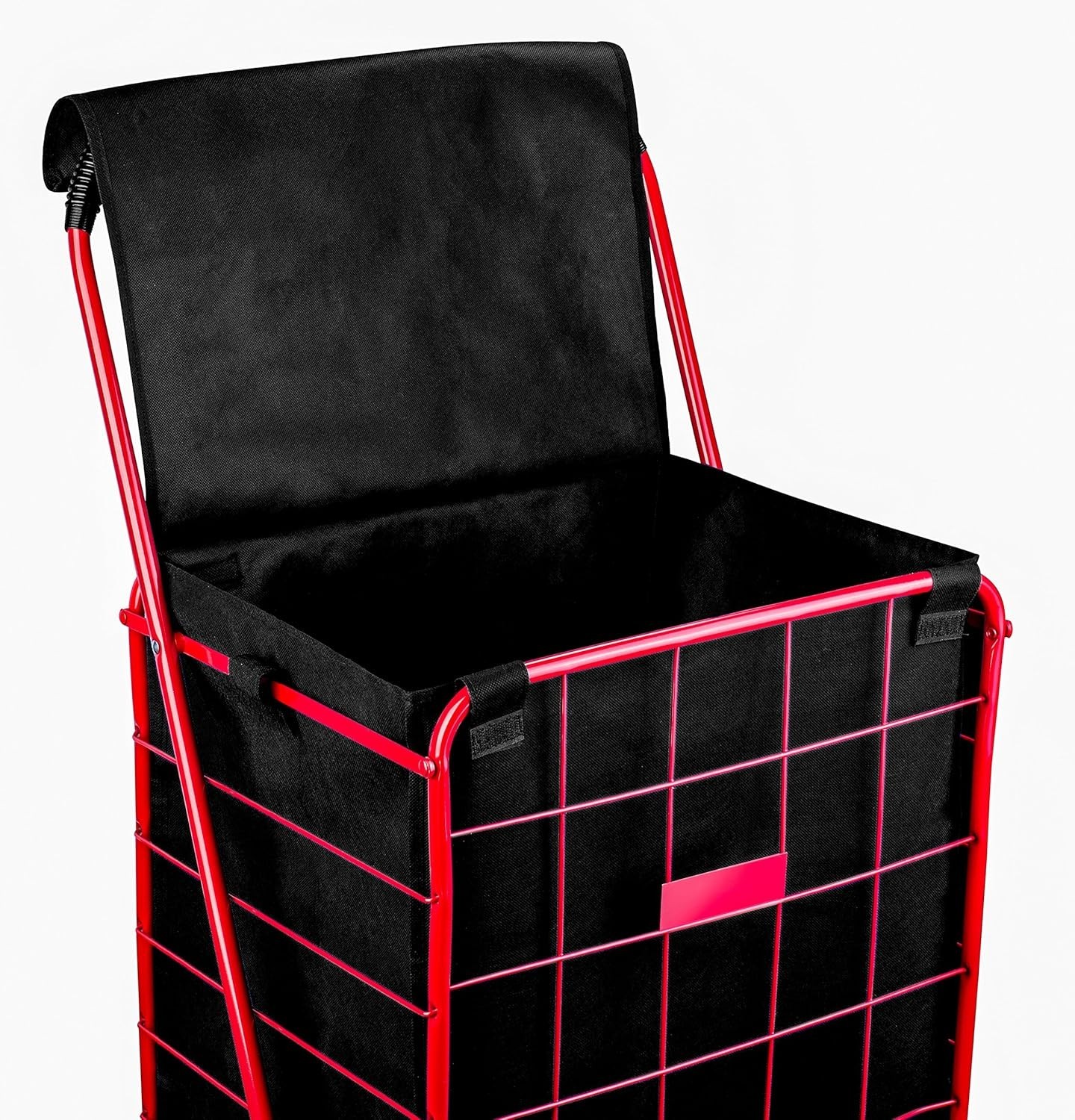 Folding Grocery Basket Cart Shopping Wheel Large Utility Laundry18″X15″X24″(BAG)