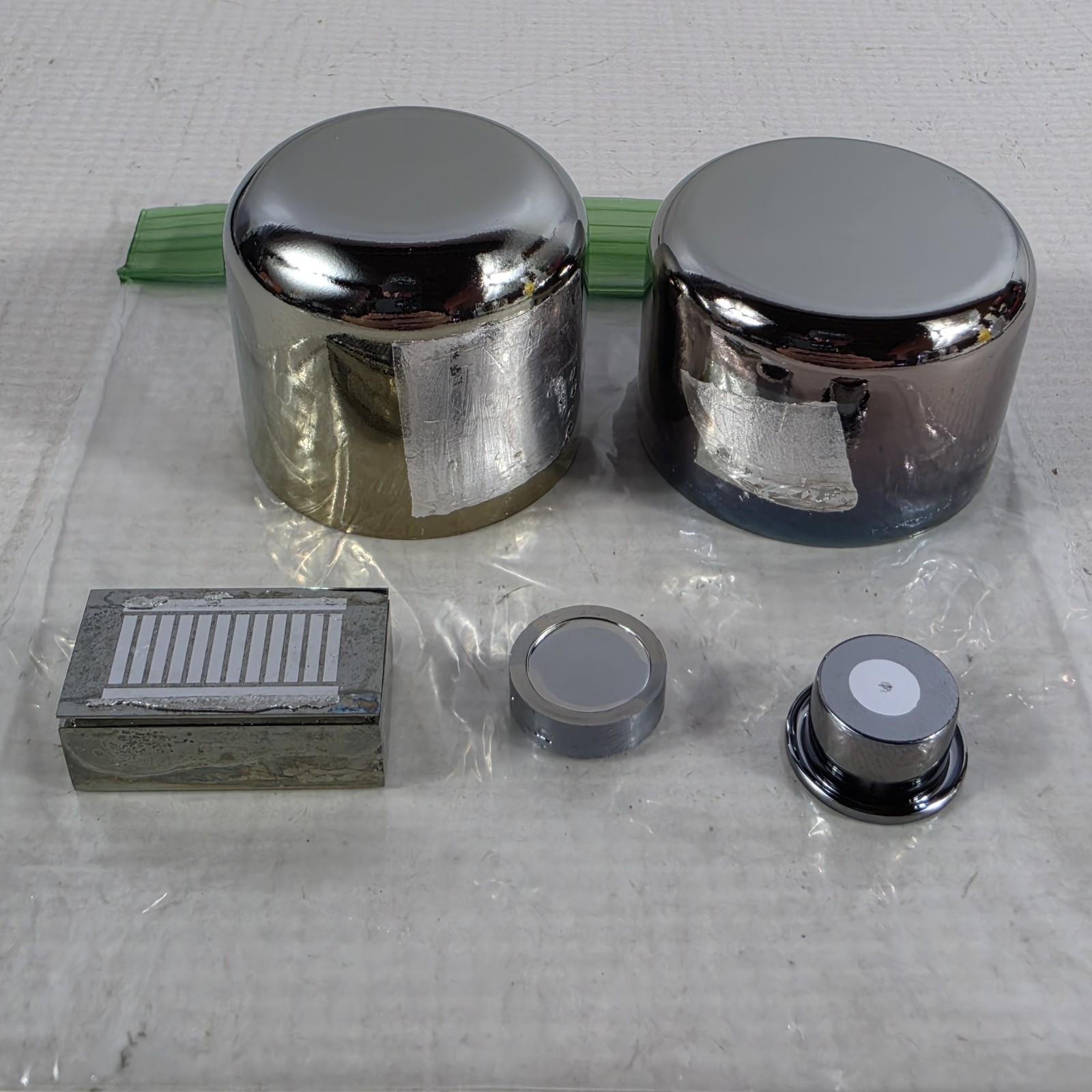 Detector Grade High Purity Germanium Crystal HPGe (LOT OF 5) EG&G Kevex 0.7073Kg