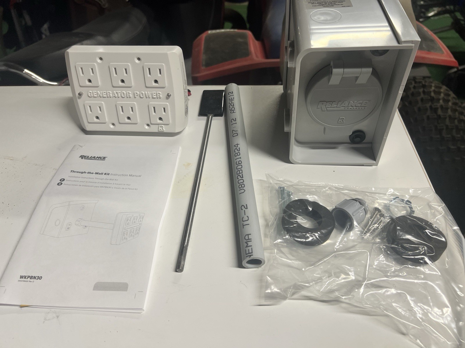 Reliance Controls WKPBN30 Through-the-Wall Kit 30A 125/250V