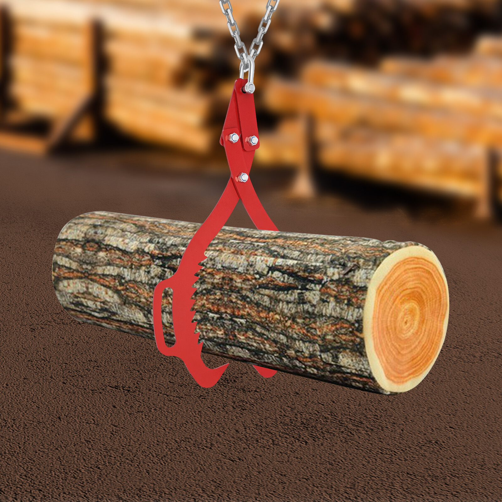 25″ Claw Hook, Log Lifting Tongs, Heavy Duty Grapple Timber Claw 1000kg 2200lbs