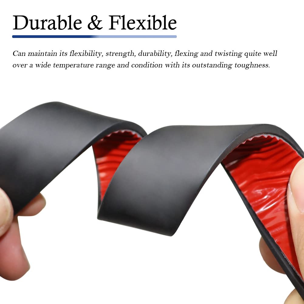 1 in x 1/8 in x 10 ft Neoprene Rubber Strip with Adhesive Backing Gasket