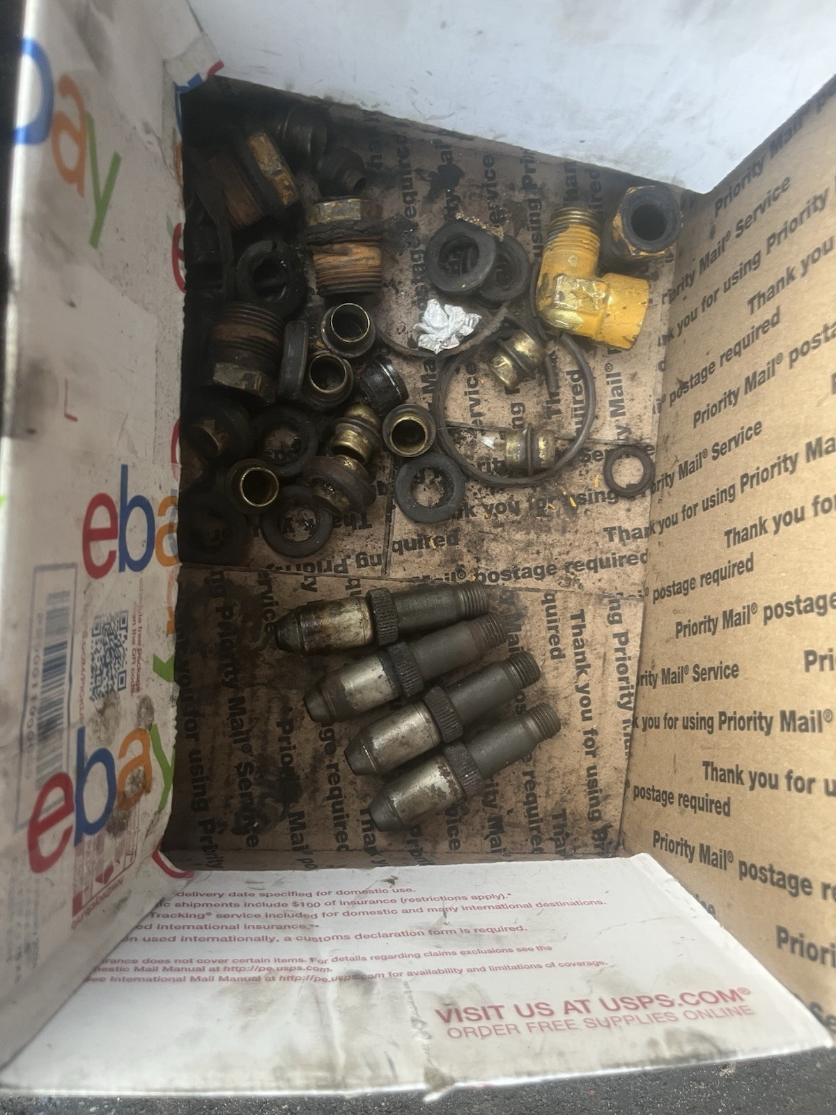 CAT Assorted Threaded Metal Fittings/Adapters, Washers & Hardware Lot