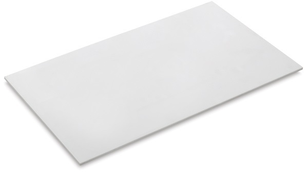 (2 Pack) White Polystyrene Sheet – 0.020″ Thick – 12″ x 12″ – Thermoforming