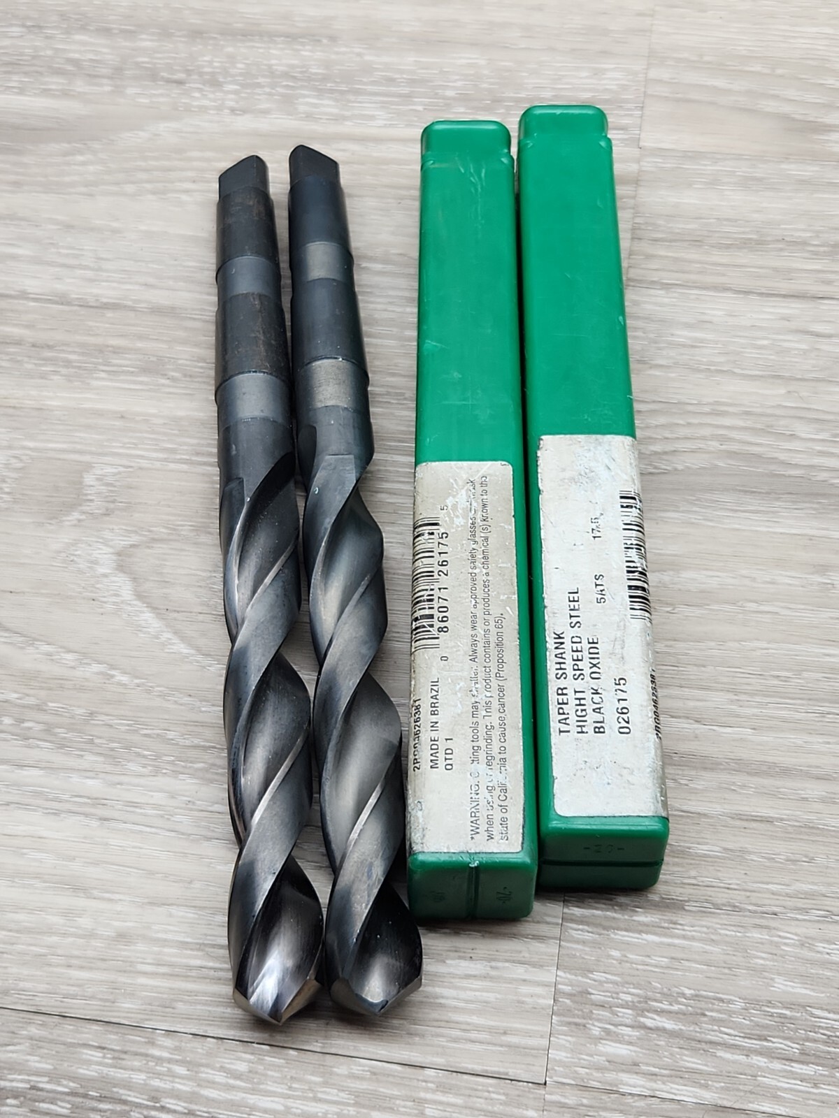 Lot of 5 Precision Twist HSS Drill 2×17.5 (1 ‐16.0) & 2×13.5 As Shown. Used?