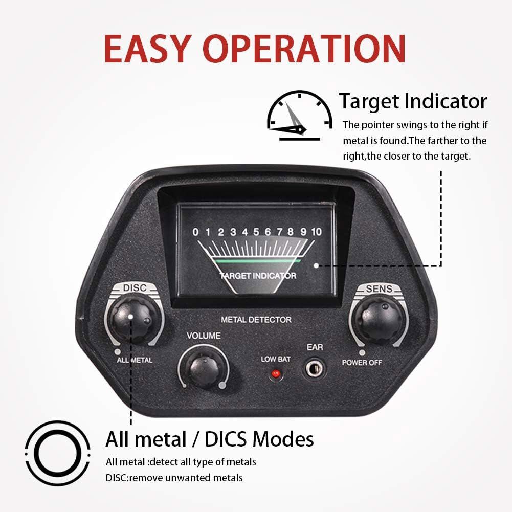 Waterproof LCD Metal Detector, Deep-Sensitive Search for Coins, Jewelry & Relics