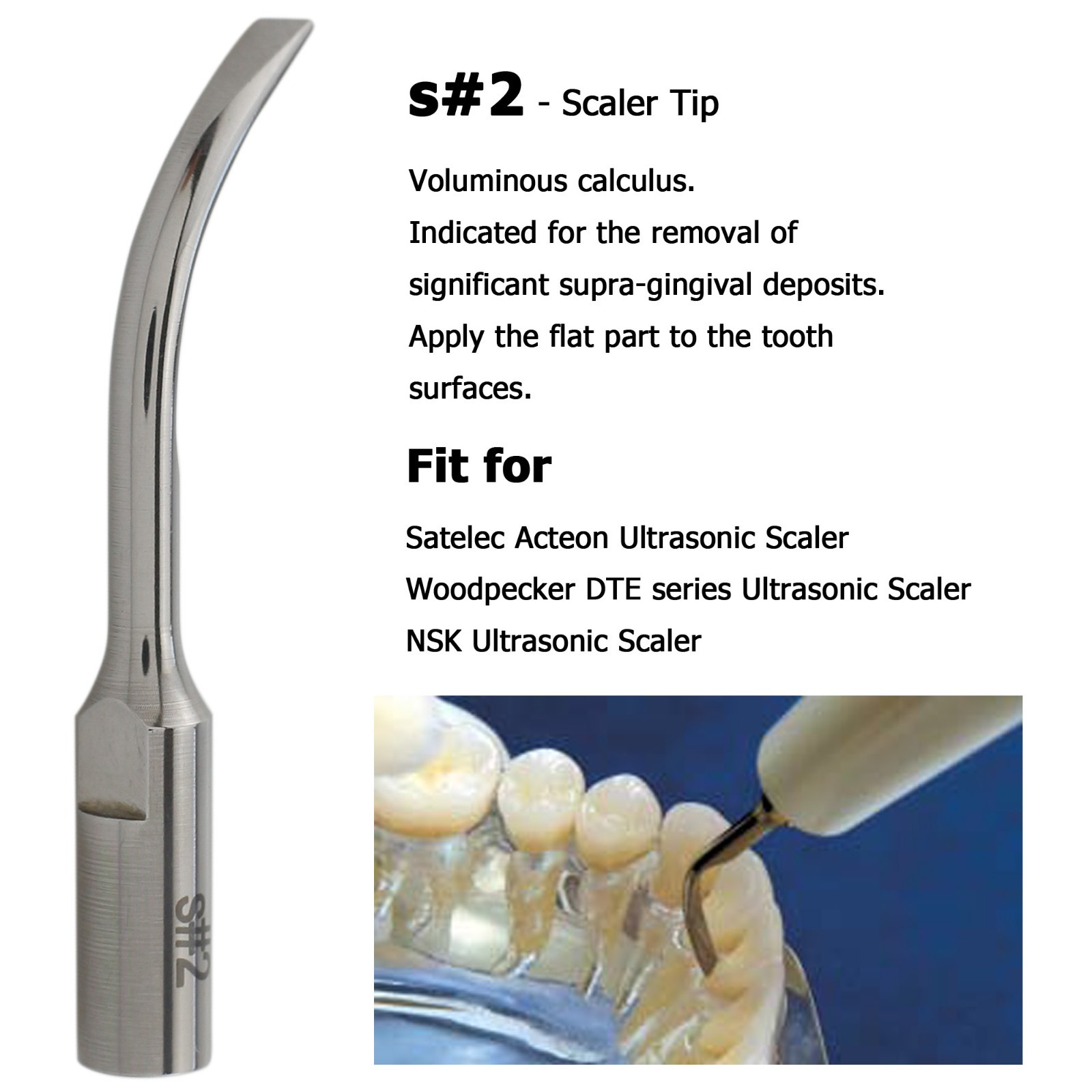 Dental ACTEON NEWTRON P5 XS Ultrasonic Scaler Handpiece Satelec Piezo Tips H3 1S